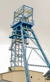 A headframe.