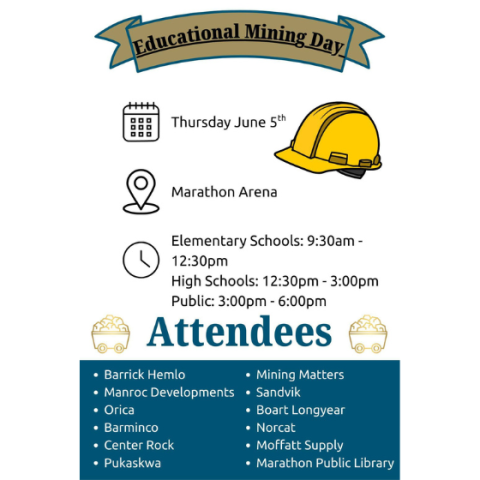 Barrick Hemlo Educational Mining Day Flyer