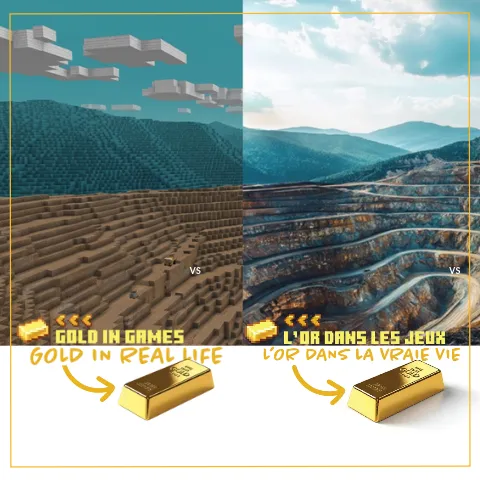 Gold in Games vs. Gold in Real Life l'or dans leas jeux vs l'or dans la vraie vie