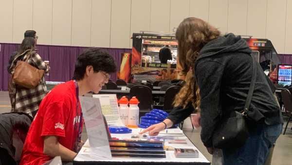 Dreamer Day participants taking part in Mining Matters booth