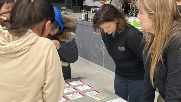 Youth learning about minerals and the products that they are used to make.